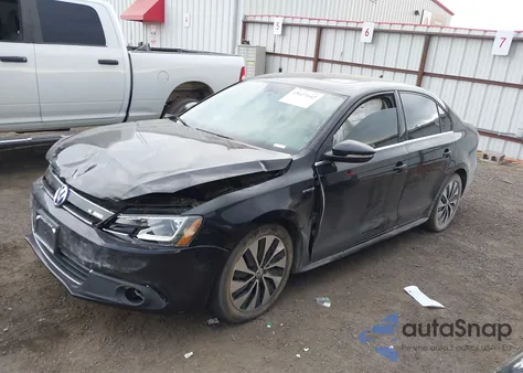 2014 Volkswagen Jetta Hybrid Sel Premium from USA, damaged, VIN 3VW637AJ7EM268885